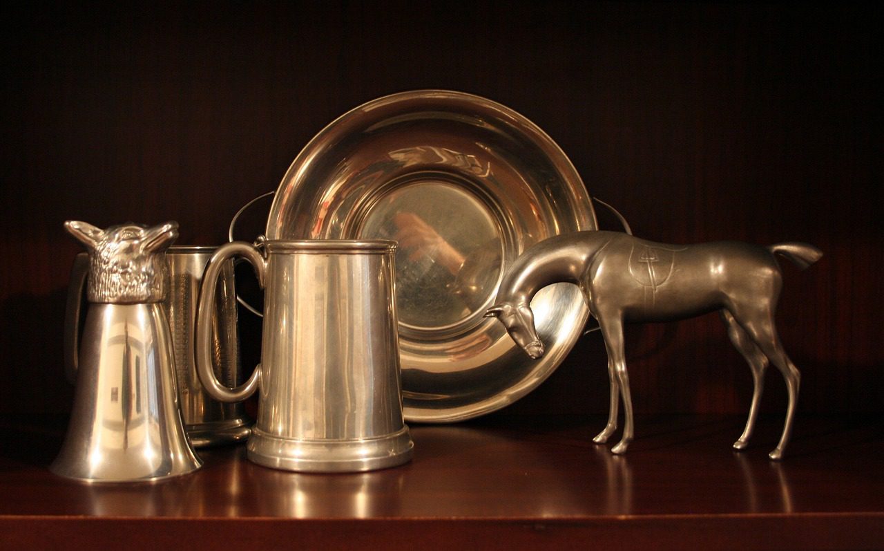 pewter, horse, metal